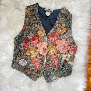Vintage velvet vest